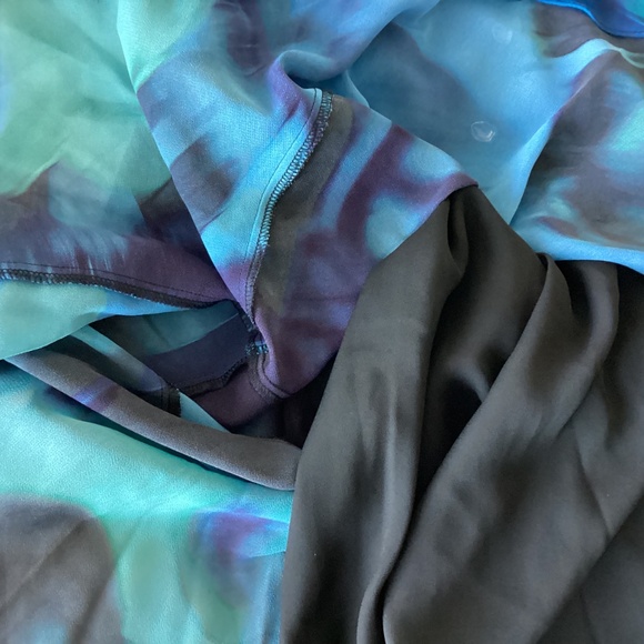 Ever New Tamara Abstract Print Long Sleeve Asymmetric Minidress, size 6 - Picture 14 of 14